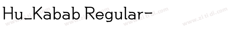 Hu_Kabab Regular字体转换